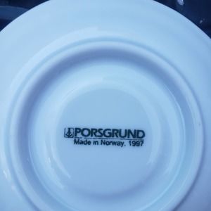 Porsgrund 5 In. Farmers Rose Saucer Trim Scalloped Edge 1997 Saucer Only